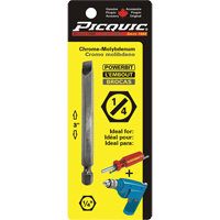 Powerbit, Slot, 1/4" Tip, 1/4" Drive Size, 3" Length Air Extreme Inc.