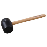 Rubber Mallet, 28 oz., Wood Handle, 16-3/4" L Air Extreme Inc.