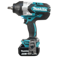 Cordless High Torque Impact Wrench Kit, 18 V, 1/2" Socket Air Extreme Inc.