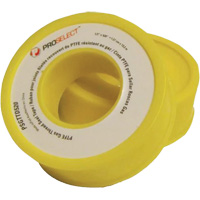 Gas & Oil PTFE Pipe Thread Tape, 12.7 mm (1/2") x 6.6 m (21.67'), Yellow Air Extreme Inc.