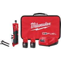 M12 Fuel Straight Die Grinder Kit, 1/4" Collet, 12 V, Lithium-Ion Air Extreme Inc.