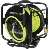 Manual Hose Reel with Hybrid Polymer Air Hose, Air, 1/4" x 100', Single Hose Air Extreme Inc.