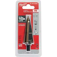 Step Drill Bit, 7/8"/#9 - 1-1/8"/#9 , 1/32" Increments, High Speed Cobalt Air Extreme Inc.