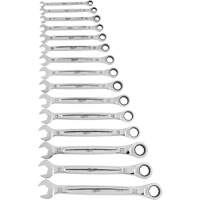 Ratcheting Wrench Set, Combination, 15 Pieces, Metric Air Extreme Inc.