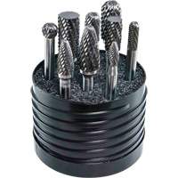Jeu d'al&eacute;soirs au carbure plein &agrave; simple coupe Magnum SET 1 Drillco, 8 morcea Air Extreme Inc.