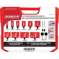 Electrician's Bi-Metal Hole Saw Set, 16 Pieces Air Extreme Inc.