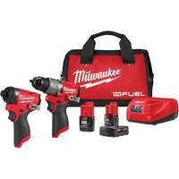 M12 FUEL 1/2" Drill Driver & 1/4" Hex Impact Driver Combo Kit, Lithium-Ion, 12 V Air Extreme Inc.
