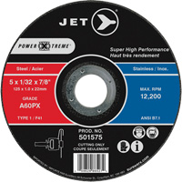 A60PX Power-Xtreme Cut-Off Wheel, 5" x 1/32", 7/8" Arbor, Type 1, 12200 RPM Air Extreme Inc.
