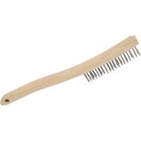 3LHSS Hand Scratch Brushes, Stainless Steel, 3 x 19 Wire Rows, 13-3/4" Long Air Extreme Inc.