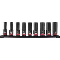 Jeu de douilles m&eacute;triques &agrave; 6 pans Shockwave Impact Duty, 9 Mcx, Chocs, Prise de 1/2", Profond Air Extreme Inc.