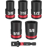 Jeu de douilles SAE &agrave; 6 pans Shockwave Impact Duty, 6 Mcx, Chocs, Prise de 3/8" Air Extreme Inc.