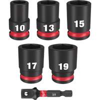 Jeu de douilles m&eacute;triques &agrave; 6 pans Shockwave Impact Duty, 6 Mcx, Chocs, Prise de 3/8" Air Extreme Inc.