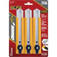 H-1 Classic Extra Heavy-Duty Utility Knife with Rubber Grip Inset, 25 mm Air Extreme Inc.