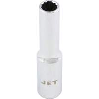 Douille chrom&eacute;e, 4 mm, Prise 1/4", 12 pans, Profond Air Extreme Inc.
