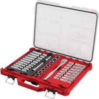 Jeu de cliquets et rochets avec organisateur &agrave; profil bas PACKOUT, 47 Mcx, Prise de 1/2", Profond Air Extreme Inc.