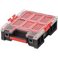 Arx&reg; Medium Tall Organizer with Bins, 10-2/5" x 14-3/10" x 4-1/5", Black Air Extreme Inc.