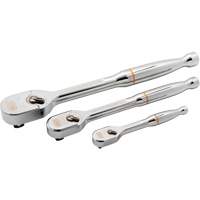 Ensemble de rochet &agrave; t&ecirc;te en goutte enti&egrave;rement polie avec prises 1/4", 3/8" & 1/2" 120XP Air Extreme Inc.