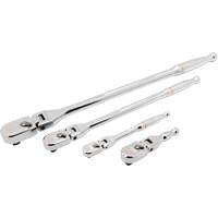 Ensemble de rochet &agrave; t&ecirc;te en goutte et manche enti&egrave;rement poli avec prises 1/4", 3/8" & 1/2" 120XP Air Extreme Inc.