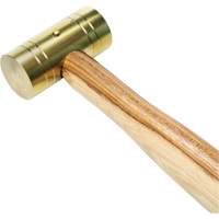 Brass Hammer with Hickory Handle, 1 lbs Head Weight, 11" L Air Extreme Inc.