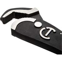 Self-Adjusting Dual Material Pipe Wrench, 1-1/2" Jaw Capacity, 12" Long, Black Oxide Finish, Cushion Handle Air Extreme Inc.