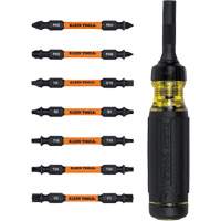 15-in-1 Ratcheting Impact-Rated Multi-Bit Torsion Zone Screwdriver, 9-1/2" L, Cushion Grip Handle Air Extreme Inc.