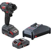 Cordless Compact Screwdriver Kit, 1/4", 37 ft-lbs Max. Torque, 20 V, Lithium-Ion Air Extreme Inc.