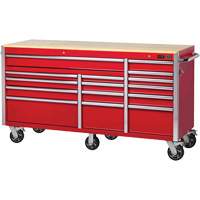 PRC7215 Pro Series Roller Cabinet, 15 Drawers, 72" W x 24" D x Red Air Extreme Inc.