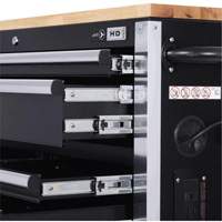 HDRC5212 HD Series Roller Cabinet, 12 Drawers, 51-1/4" W x 21" D x 40-3/10" H, Black Air Extreme Inc.