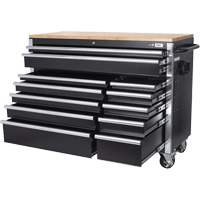 HDRC5212 HD Series Roller Cabinet, 12 Drawers, 51-1/4" W x 21" D x 40-3/10" H, Black Air Extreme Inc.