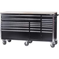 HDRC7220 HD Series Roller Cabinet, 20 Drawers, 72" W x 24" D x 42-3/10" H, Black Air Extreme Inc.