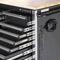 HDRC7220 HD Series Roller Cabinet, 20 Drawers, 72" W x 24" D x 42-3/10" H, Black Air Extreme Inc.