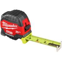 Stud Tape Measure with Engineer's Scale, 1-5/16" x 25' Air Extreme Inc.