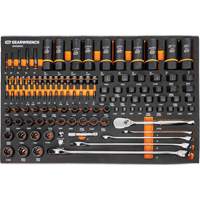 Jeu d'outils de m&eacute;canicien dans des plateaux modulaires en mousse avec conteneur de rangement, 247 morceaux Air Extreme Inc.