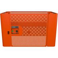 Panneau de s&eacute;curit&eacute; en maille RAILWORKS avec porte simple et rangement verrouillable Air Extreme Inc.