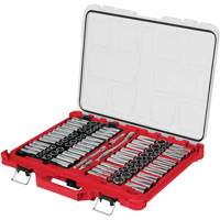 Jeu de cliquets et douilles m&eacute;triques/SAE avec organisateur PACKOUT &agrave; profil bas, 98 Mcx, Prise de 3/8" Air Extreme Inc.