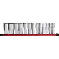 12-Point Deep Well SAE Socket Set, 13 Pcs, 1/2" Drive Size, Deep Air Extreme Inc.