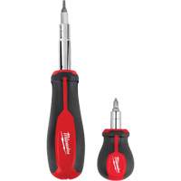 11-in-1 Multi-Bit Screwdriver & 6-in-1 Stubby Multi-Bit Screwdriver Set, 3"/9-4/5" L, Cushion Grip Handle Air Extreme Inc.