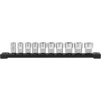 Metric Sockets with Four Flat Sides, 10 Pcs, 3/8" Drive Size Air Extreme Inc.