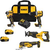 Ensemble combin&eacute; de quatre outils sans balai, Lithium-ion, 20 V Air Extreme Inc.