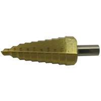 JET-KUT&reg; Super Premium 11-Step Step Drill, 1/4" - 1-3/8" , 7/8"/1"/1/4"/1-3/8"/1-1/8"/1-1/4"/13/16"/25/64"/35/64"/11/16"/1-7/32" Increments, High Speed Steel Air Extreme Inc.