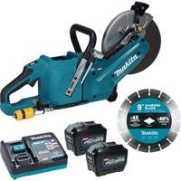 40Vmax XGT Brushless Power Cutter with 8.0Ah Batteries Kit, 9", 40 V Air Extreme Inc.