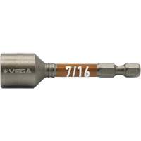 Impactech&reg; Nut Driver, 7/16" Tip, 1/4" Drive, 2-9/16" L, Magnetic Air Extreme Inc.