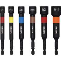 Embouts &agrave; &eacute;crous haute performance pour perceuse/visseuse, Embout 1/2"/5/16"/1/4"/3/8"/7/16"/9/16", Prise 1/4", 4" lo, Magn&eacute;tique Air Extreme Inc.