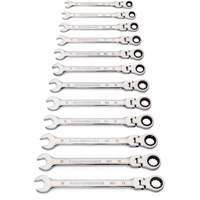 90-Tooth 12 Point Wrench Set, Flex Head/Ratcheting Combination, 12 Pieces, Metric Air Extreme Inc.