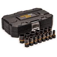 Bolt Biter Extraction Socket Set, 15 Pcs, Impact, 1/4"/3/8" Drive Size Air Extreme Inc.