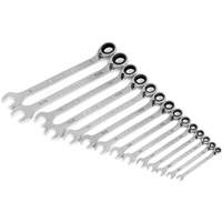 90-Tooth 12 Point SAE Reversible Ratcheting Wrench Set, Ratcheting Combination, 14 Pieces, Imperial Air Extreme Inc.
