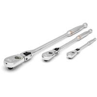 1/4", 3/8" & 1/2" Drive 90-Tooth Locking  Teardrop Ratchet Set Air Extreme Inc.