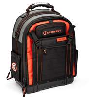 Tradesman Backpack, 18" L x 10" W, Black/Grey/Orange, Polyester Air Extreme Inc.