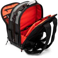 Tradesman Backpack, 18" L x 10" W, Black/Grey/Orange, Polyester Air Extreme Inc.
