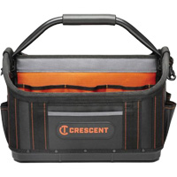Sac ouvert de 17" pour outils d'ouvrier, Polyester, 25 pochettes, Noir/Orange Air Extreme Inc.